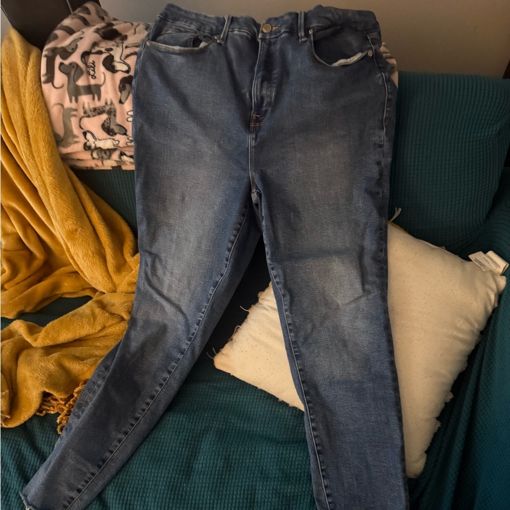 Good American Blue Skinny Jeans Classic Style